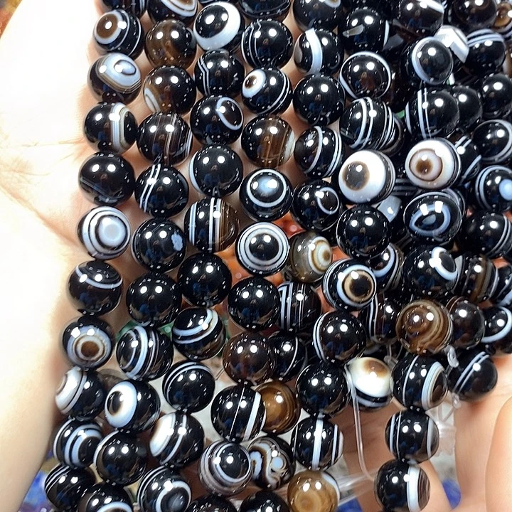玛瑙/玉髓未镶嵌珠宝半成品放漏价：玛瑙眼睛卡12mm