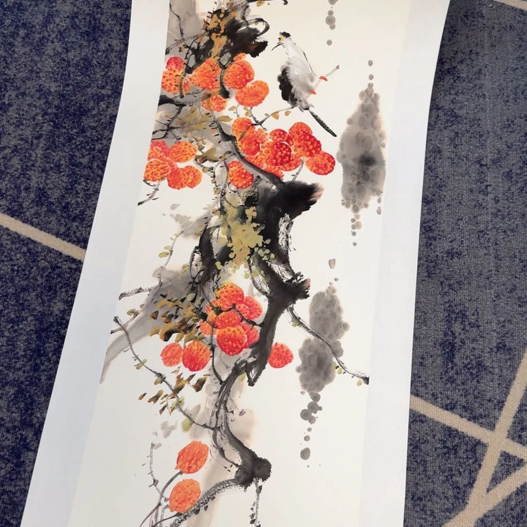 国画国画作品山水花鸟