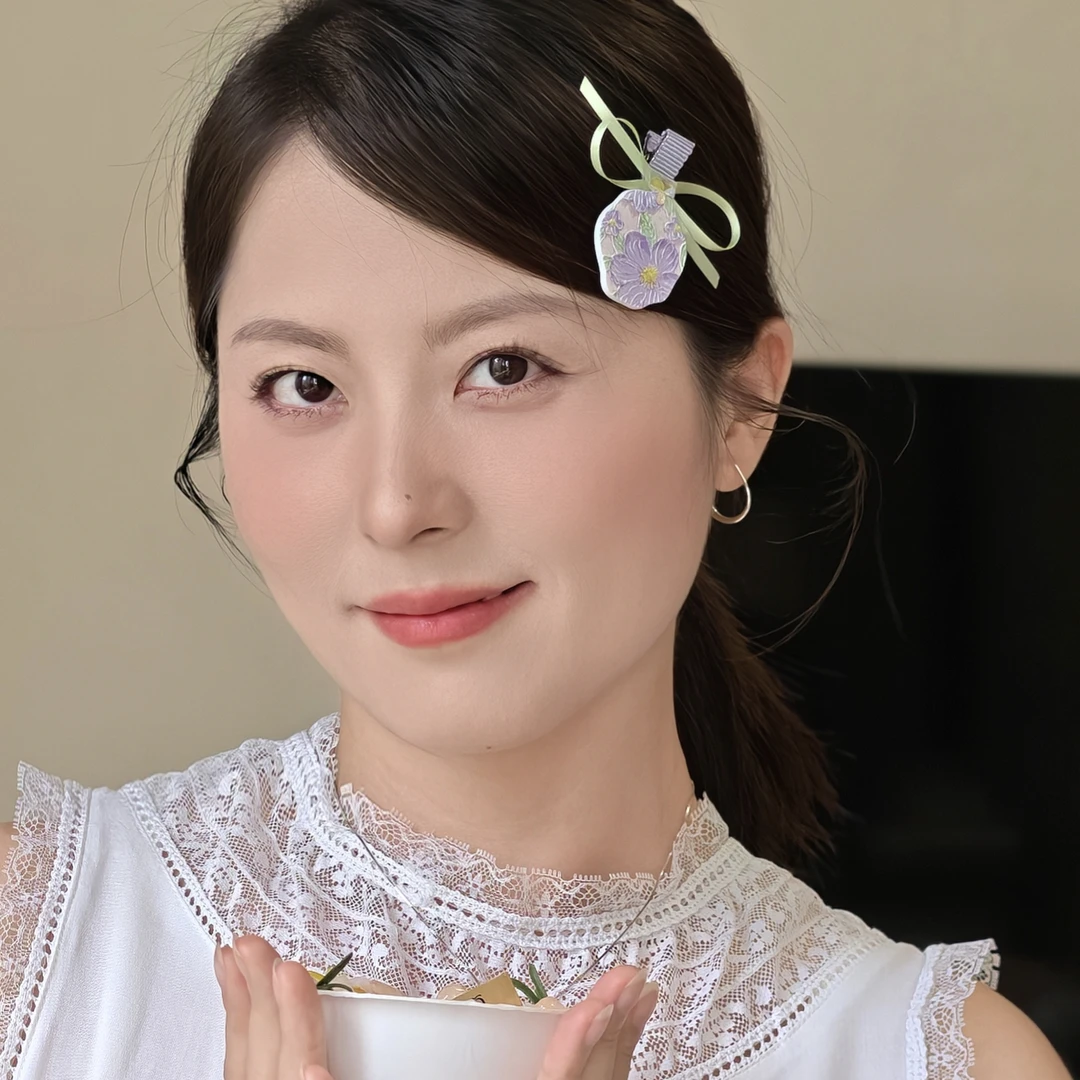 9161涂鸦甜美迷你小发夹（手工微瑕介意勿拍）