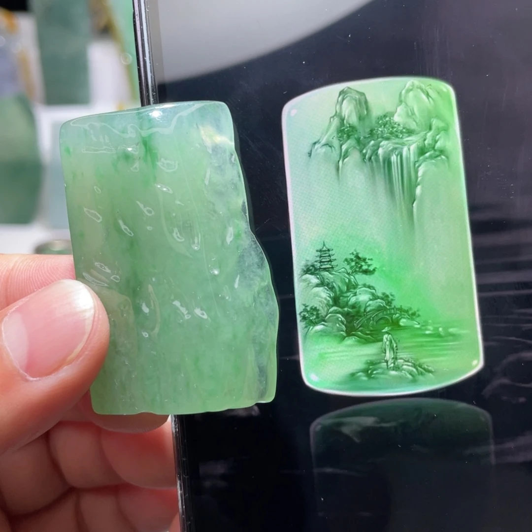 定制翡翠未镶嵌包工