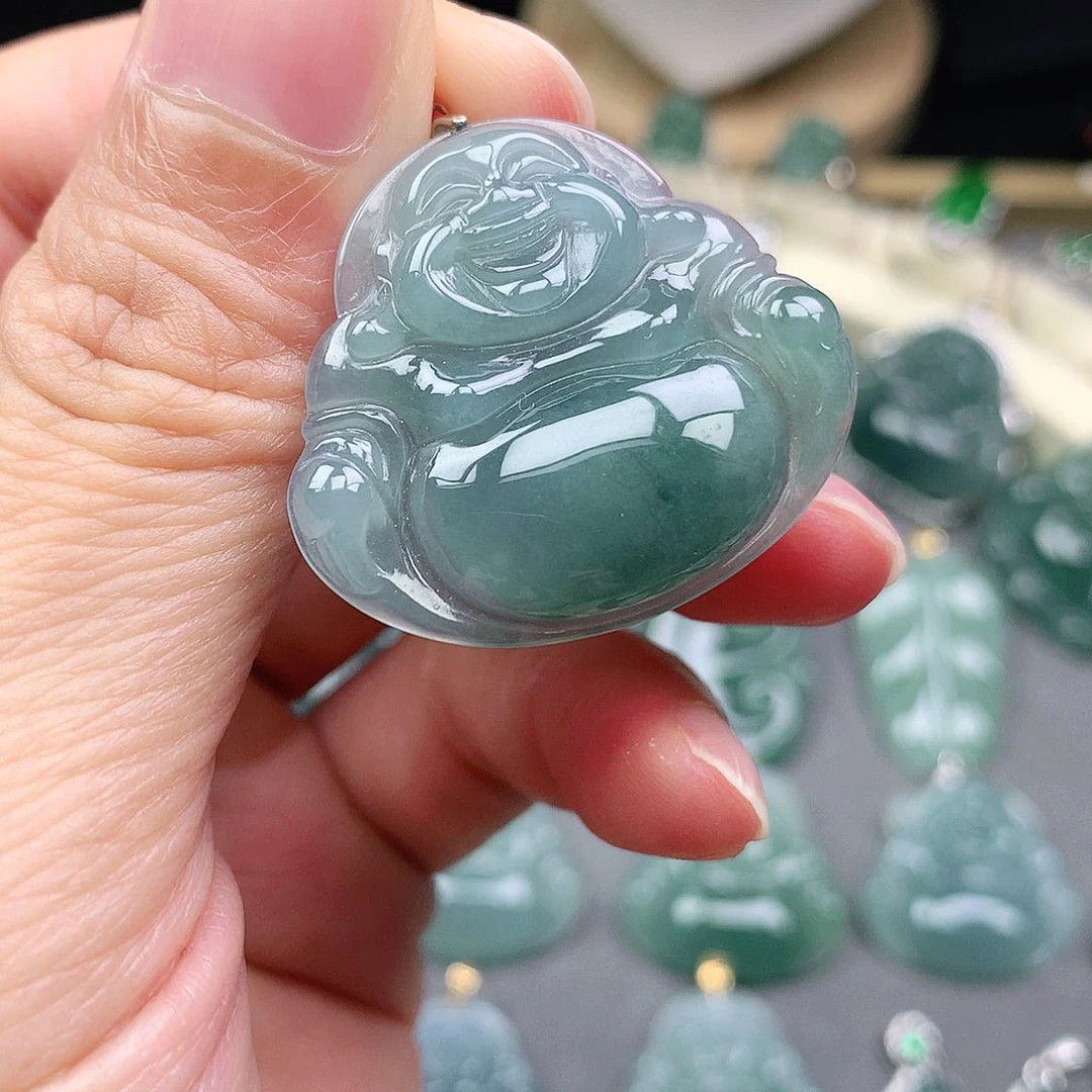 翡翠未镶嵌颈饰吊坠