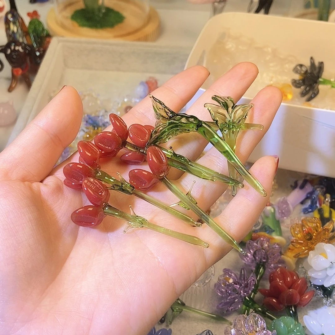 琉璃手工艺品默**头花花