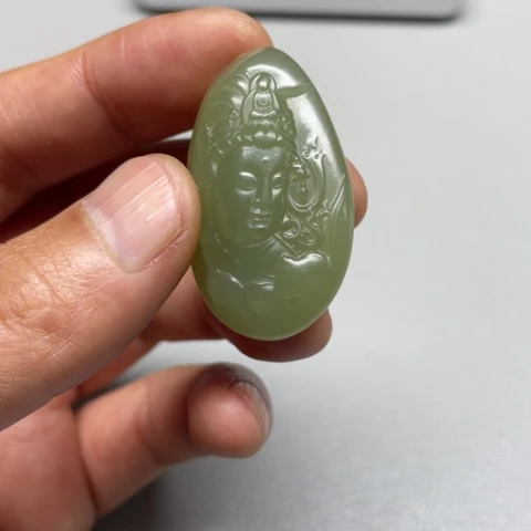 和田玉吊坠(不含链)未镶嵌非*