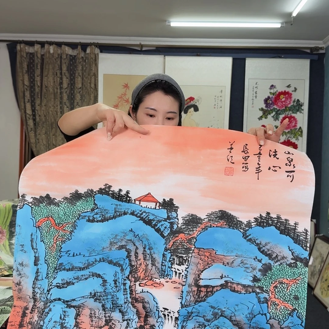 纯手绘国画作品好