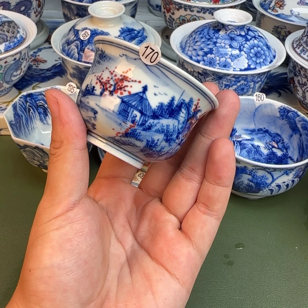 彦祖纯手工手绘茶具170
