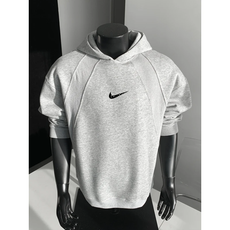 【奥莱精选】连帽卫衣男2025秋冬季新款美式宽松长袖青少年休闲上衣