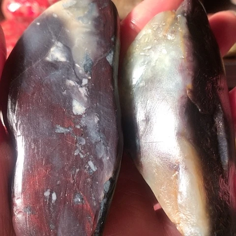 昌化石幸***！昌化朱沙原石