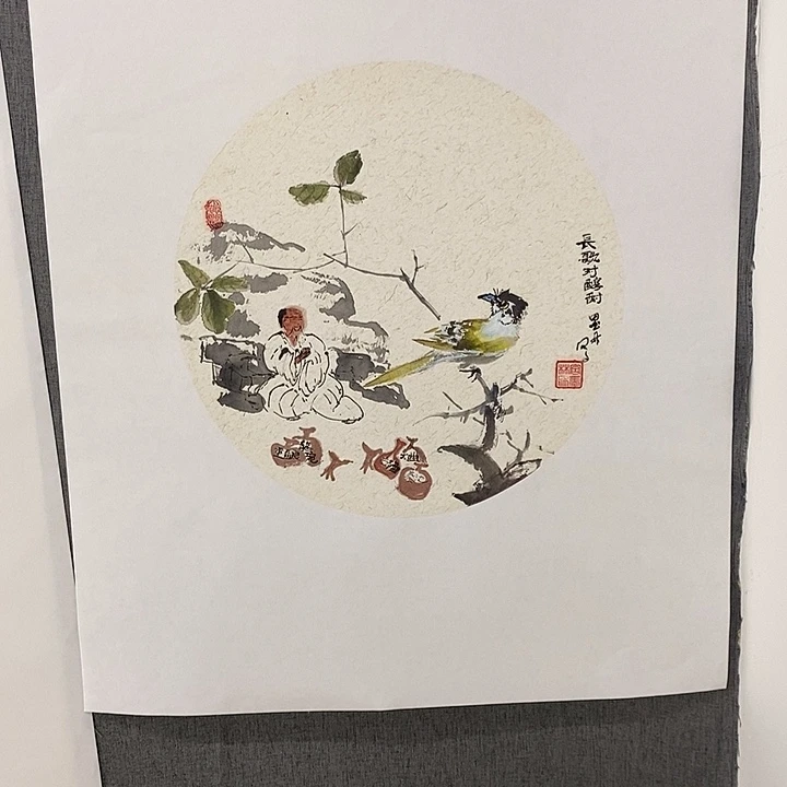 坦***局国画手写手绘作品23