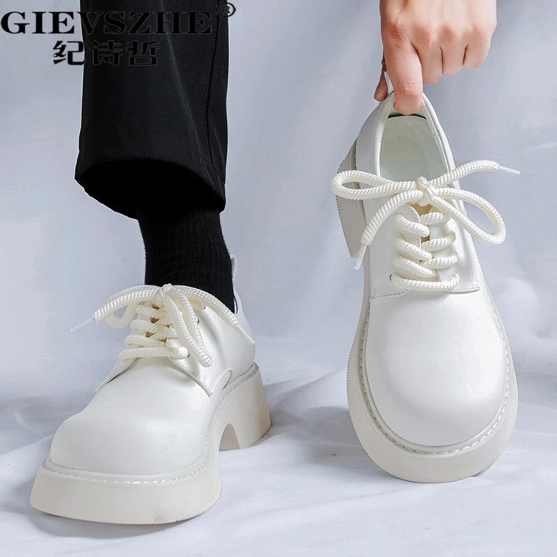 纪诗哲男士德比鞋轻奢高端潮流大头皮鞋秋季新商手工德比男士皮鞋