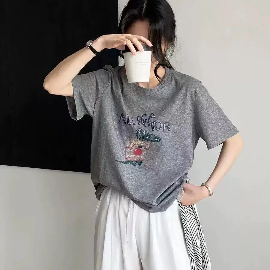 7297韩系苹果鳄鱼短袖