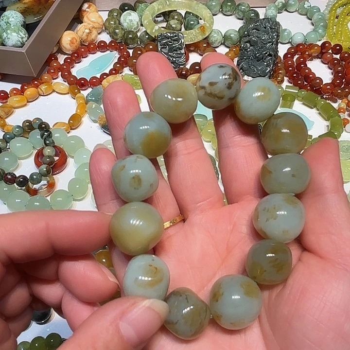 蛇纹石玉未镶嵌手串