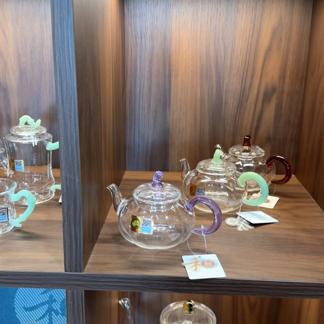 嫣*禾器福蔓壶浅紫色