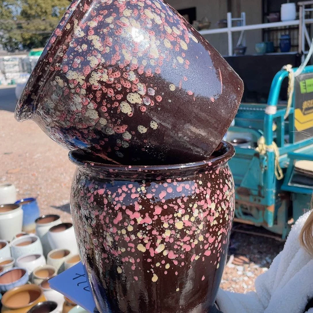 红陶王嫂花盆0129-186