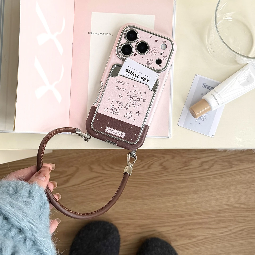 粉棕Kitty美乐蒂适用iPhone17promax苹果16/15/14手机壳可爱ins