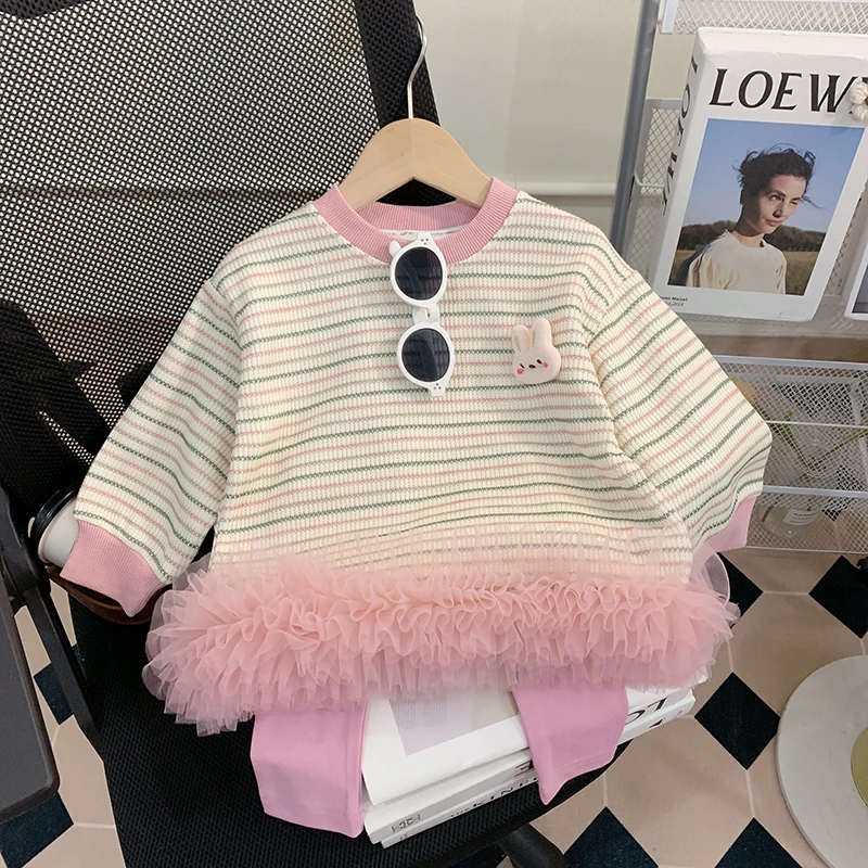 【米家原创】女童套装秋装2025新款洋气卫衣打底裤两件套儿童衣服