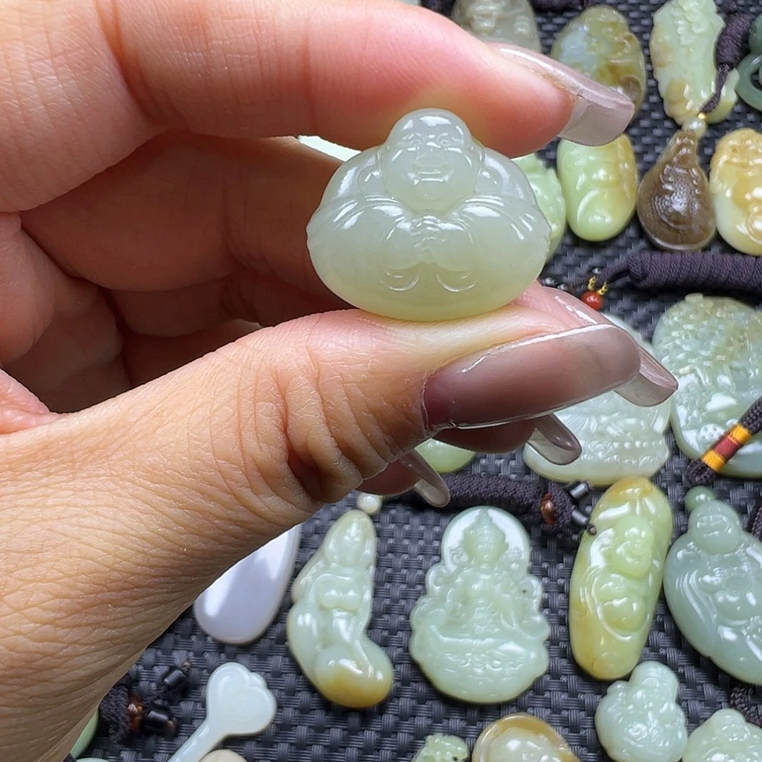 和田玉未镶嵌吊坠(不含链)福利漏