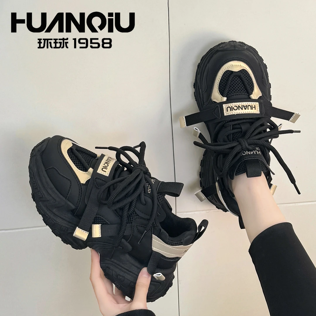 老爹鞋女款2024爆款百搭秋季新款运动鞋网红厚底鞋子