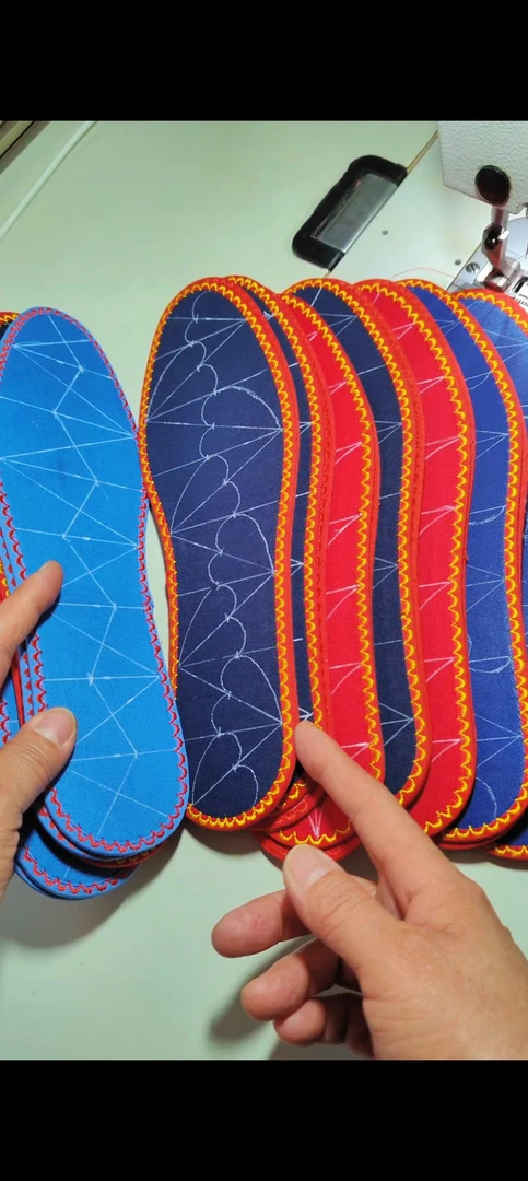 纯棉半成品鞋垫，画好图加花边