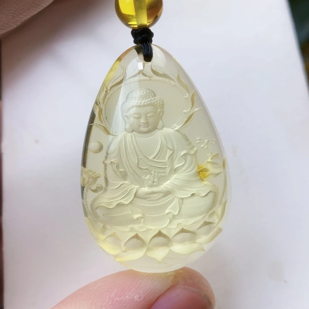 【闪购商品】金珀吊坠(不含链)未镶嵌