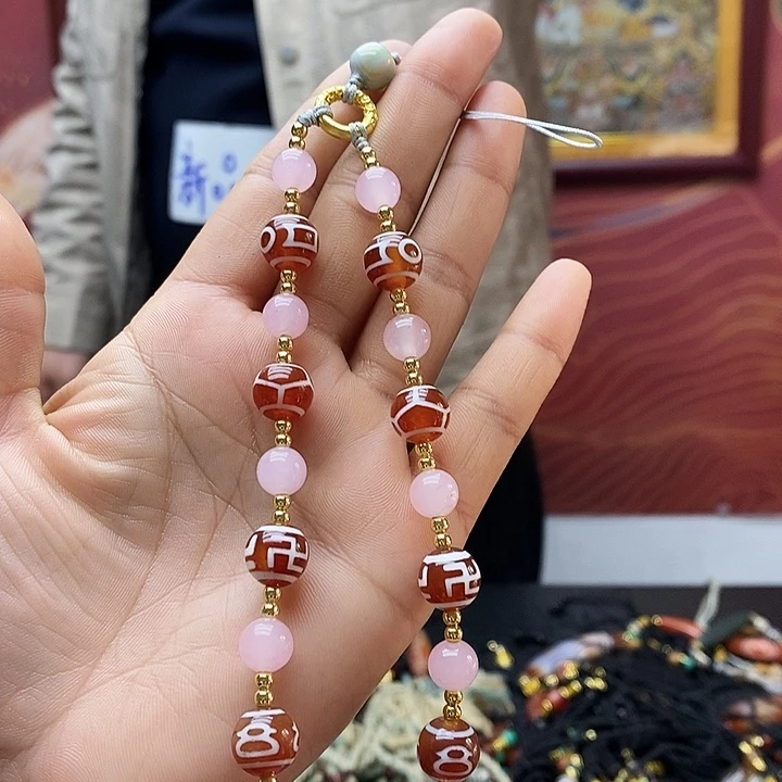 玛瑙/玉髓合金颈饰