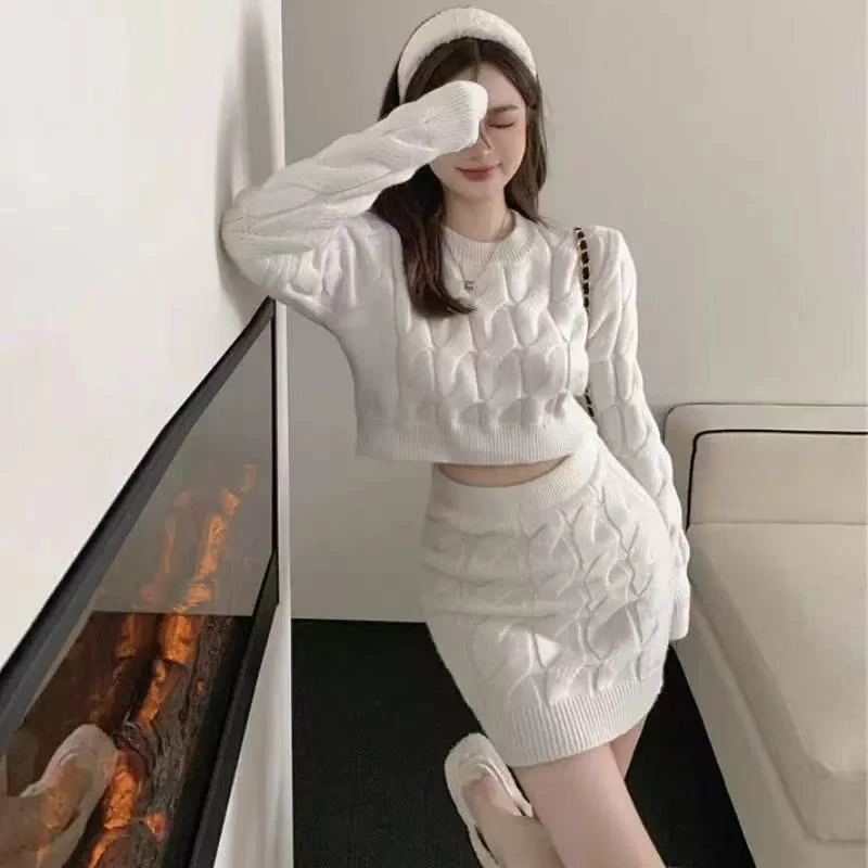 4599 GZ套装韩版针织女夏新款休闲显瘦减龄两件套