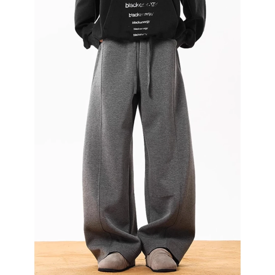 美式高街廓形结构百搭休闲直筒裤舒适运动卫裤