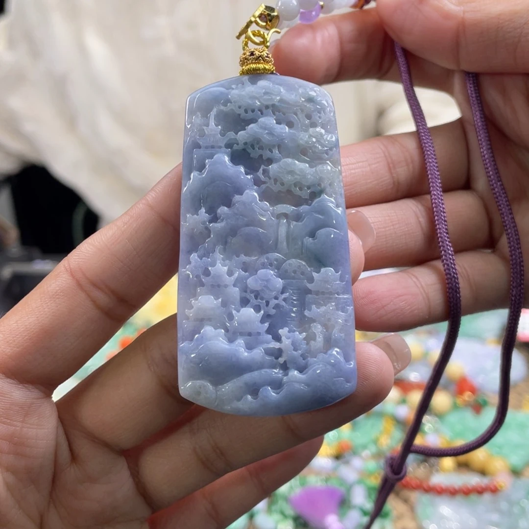 翡翠颈饰未镶嵌代编织