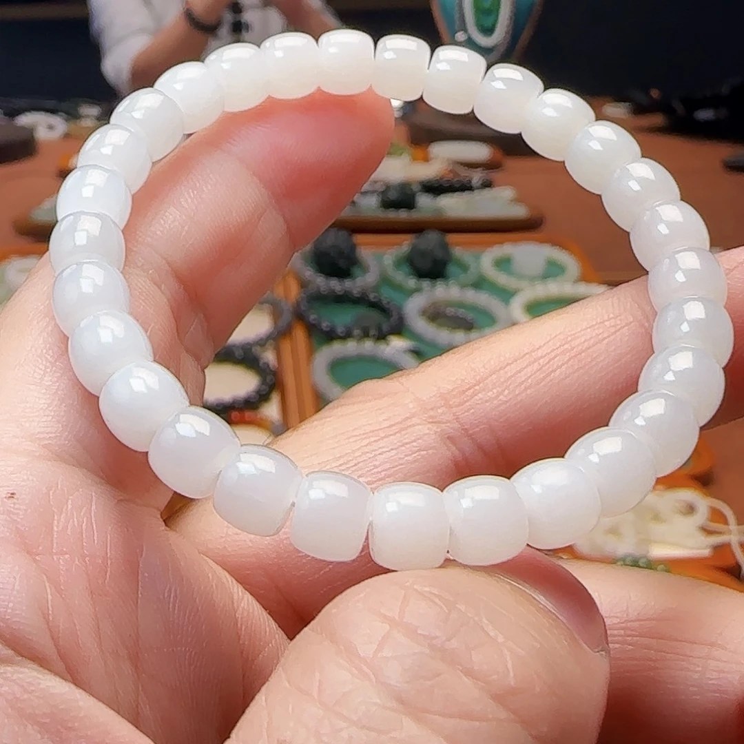 和田玉未镶嵌手链