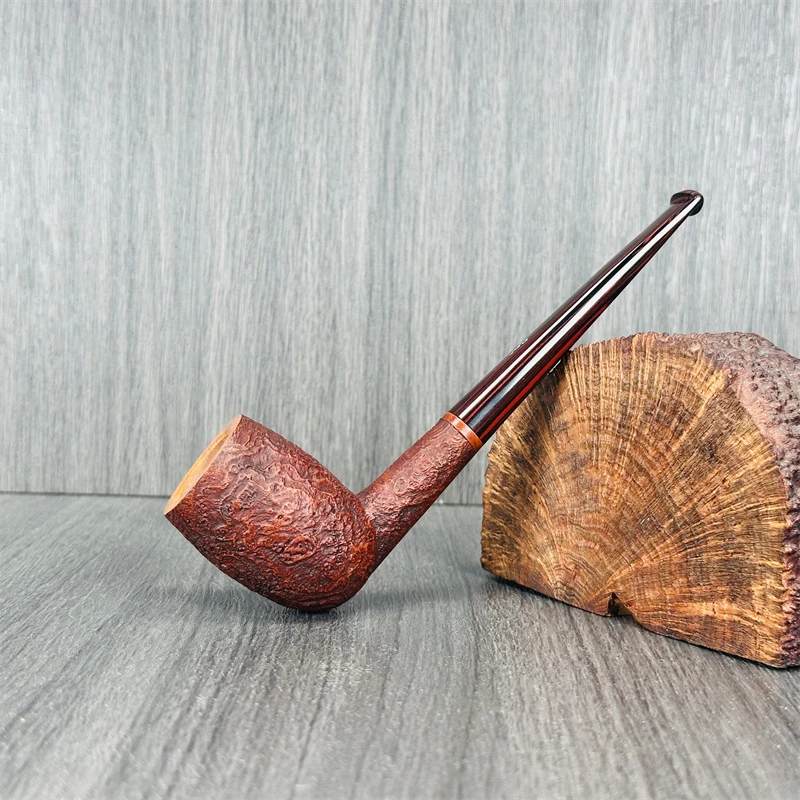 意大利Le Nuvole童巴里.云手工石楠木烟斗 2云级喷砂撞球直斗