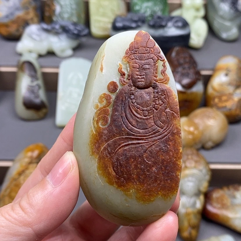 【闪购商品】未镶嵌和田玉挂件A**啊定制