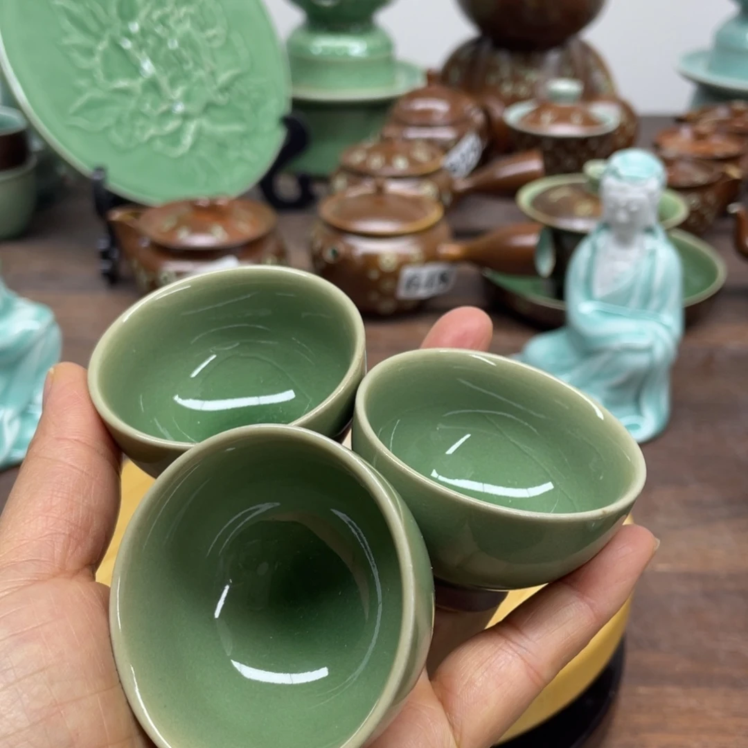 微瑕特价青瓷3个