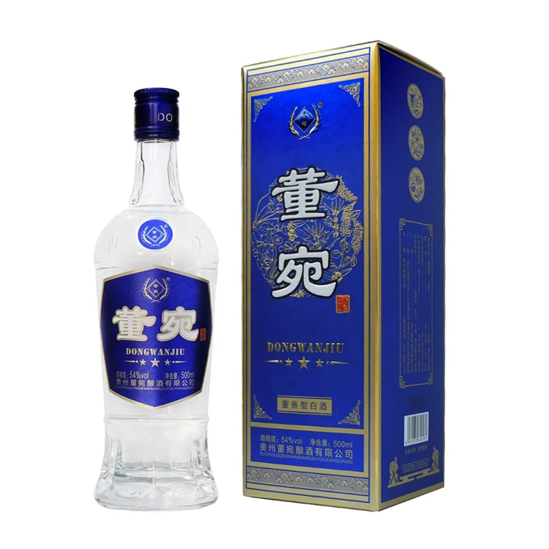 董宛董宛酒【三星蓝】54度500ml 百草入曲贵州董香型白酒
