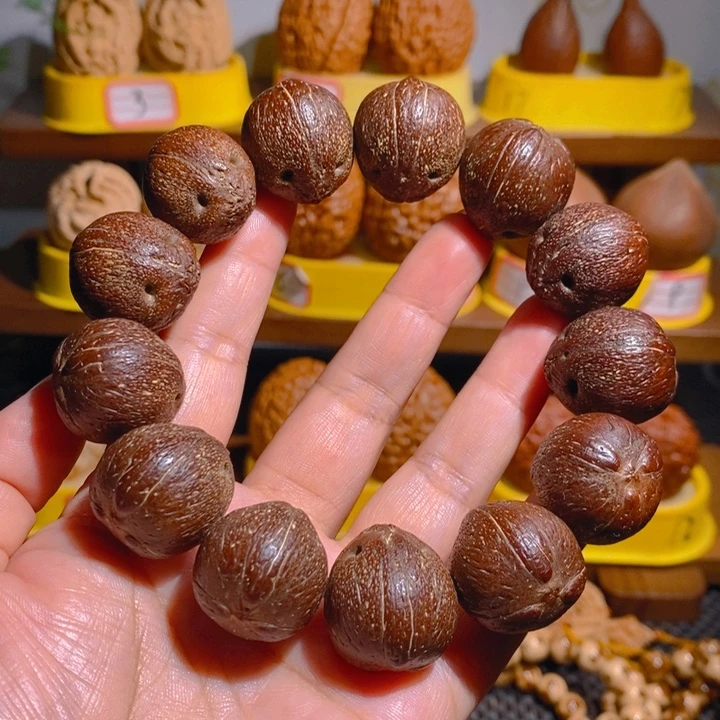 野生原皮紫金鼠手串22✖️13颗