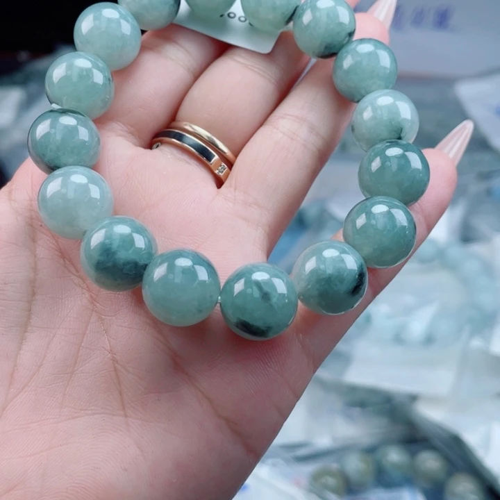 未镶嵌定制翡翠珠串