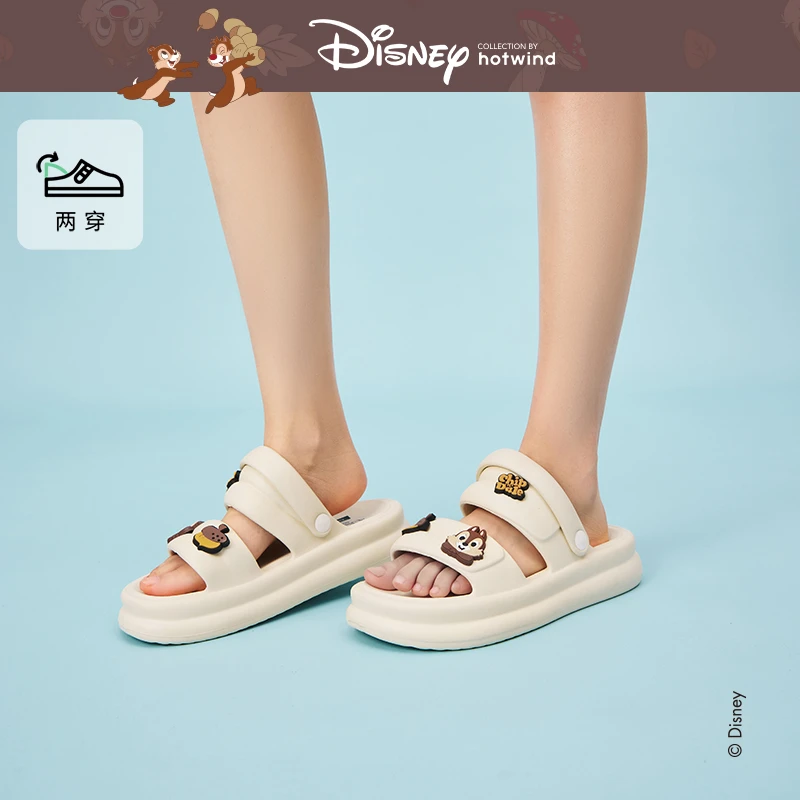 【迪士尼系列】热风厚底沙滩鞋女鞋2025年夏季新款凉鞋卡通凉拖