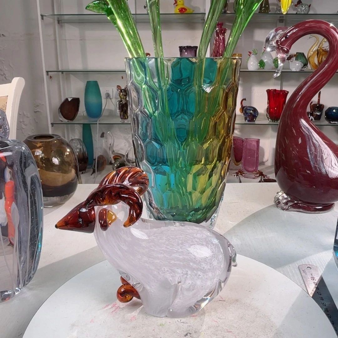 15 高轻奢琉璃花器福利正常手工痕迹