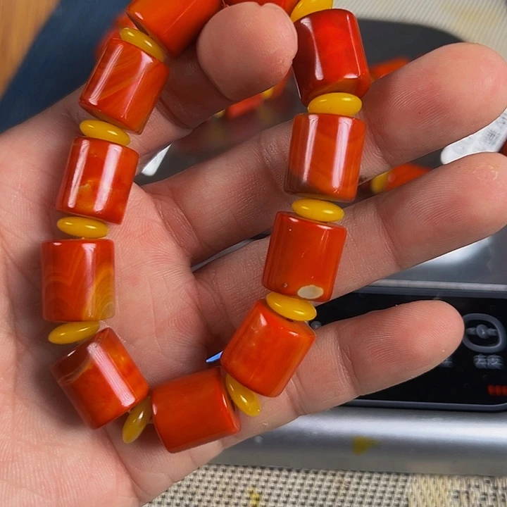 饮***家玛瑙/玉髓未镶嵌手链