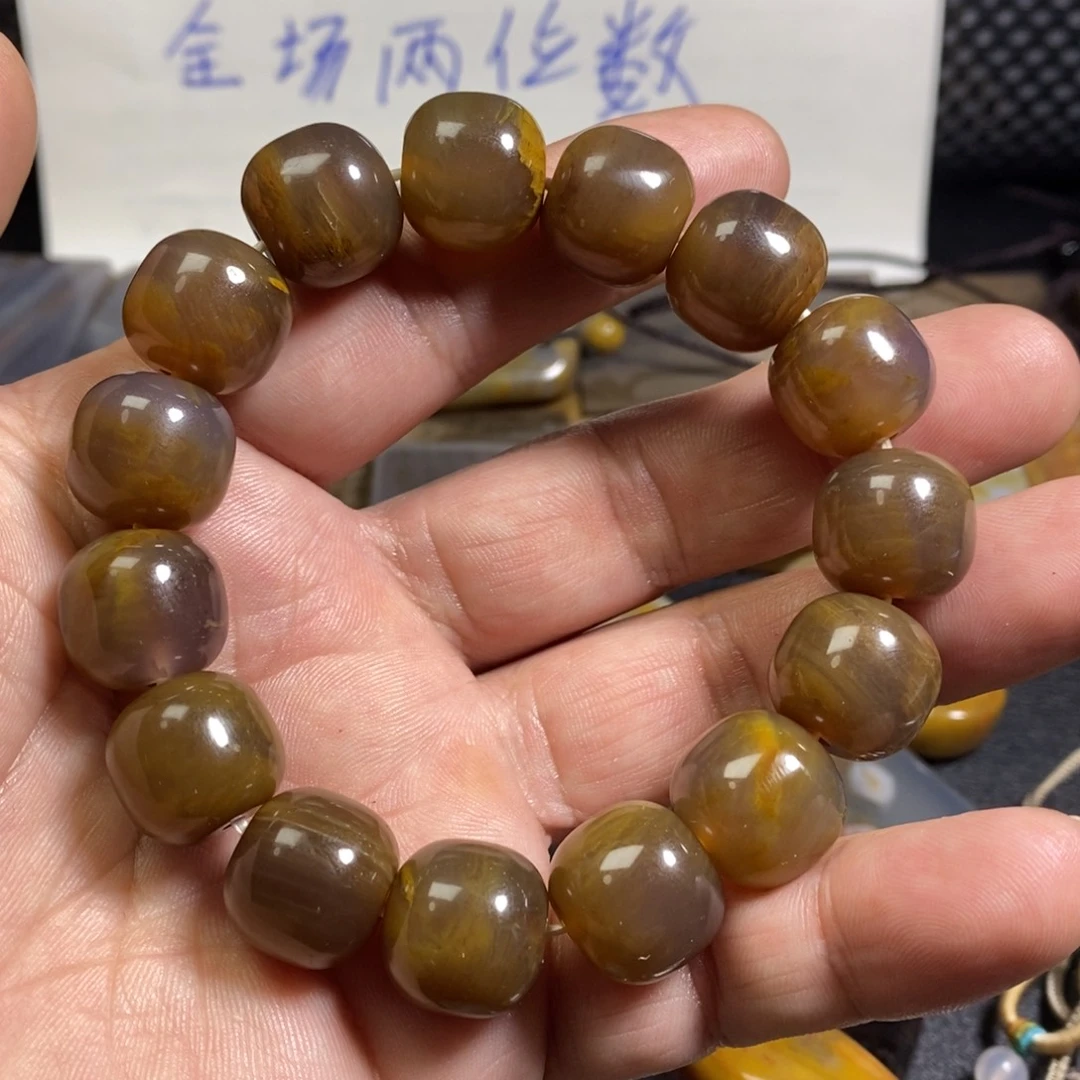 硅化玉未镶嵌手链树化玉手串