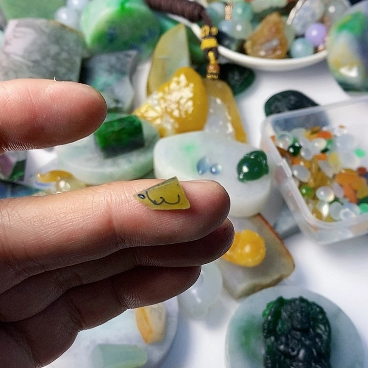 翡翠散珠天然翡翠A货