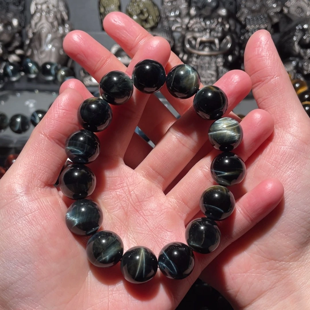 木变石（虎睛石）手串未镶嵌l****1