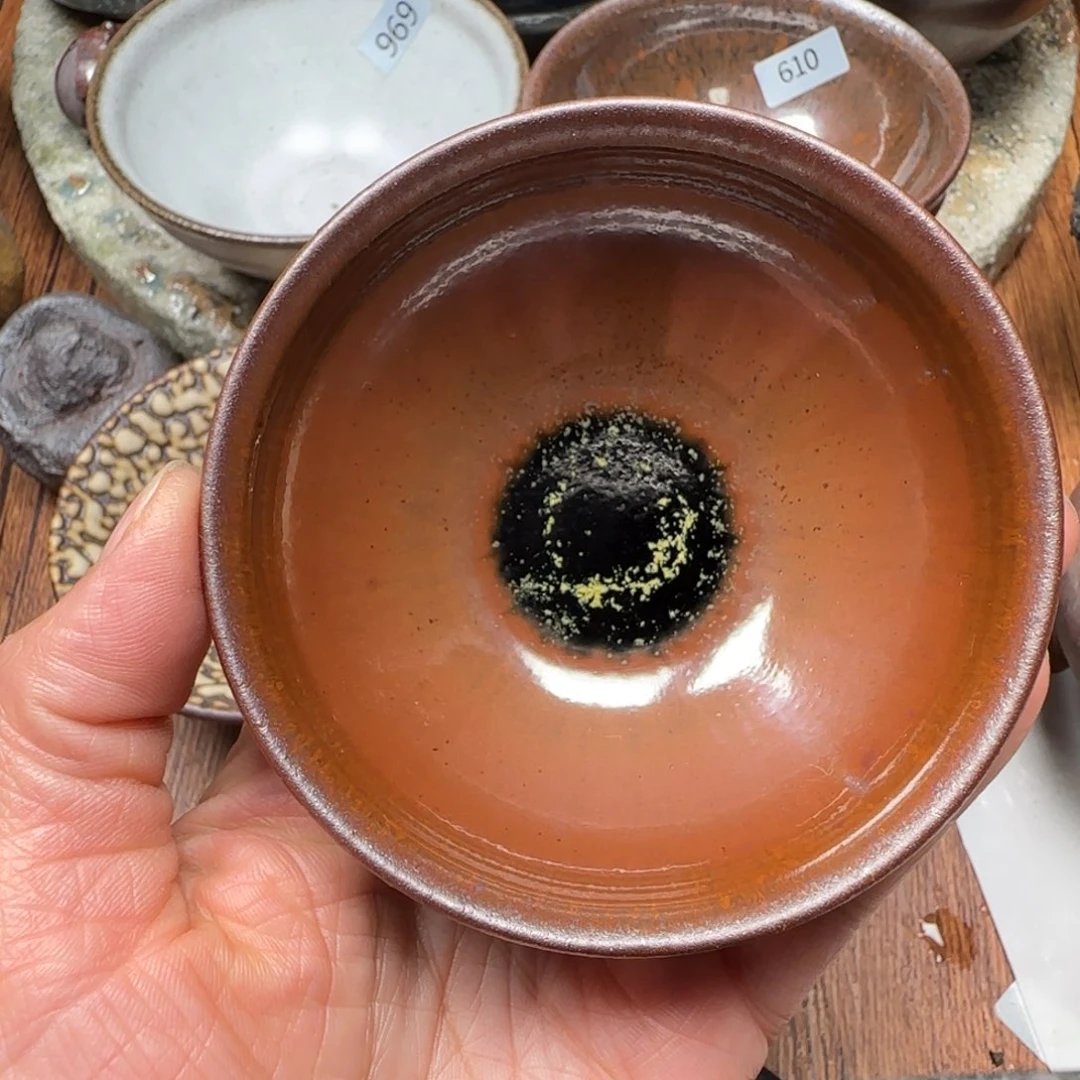 柴烧建盏茶盏茶杯197