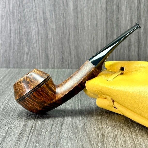 乌克兰普拉斯科夫烟斗光面牛头斗长柄轻便叼斗石楠木手工进口斗
