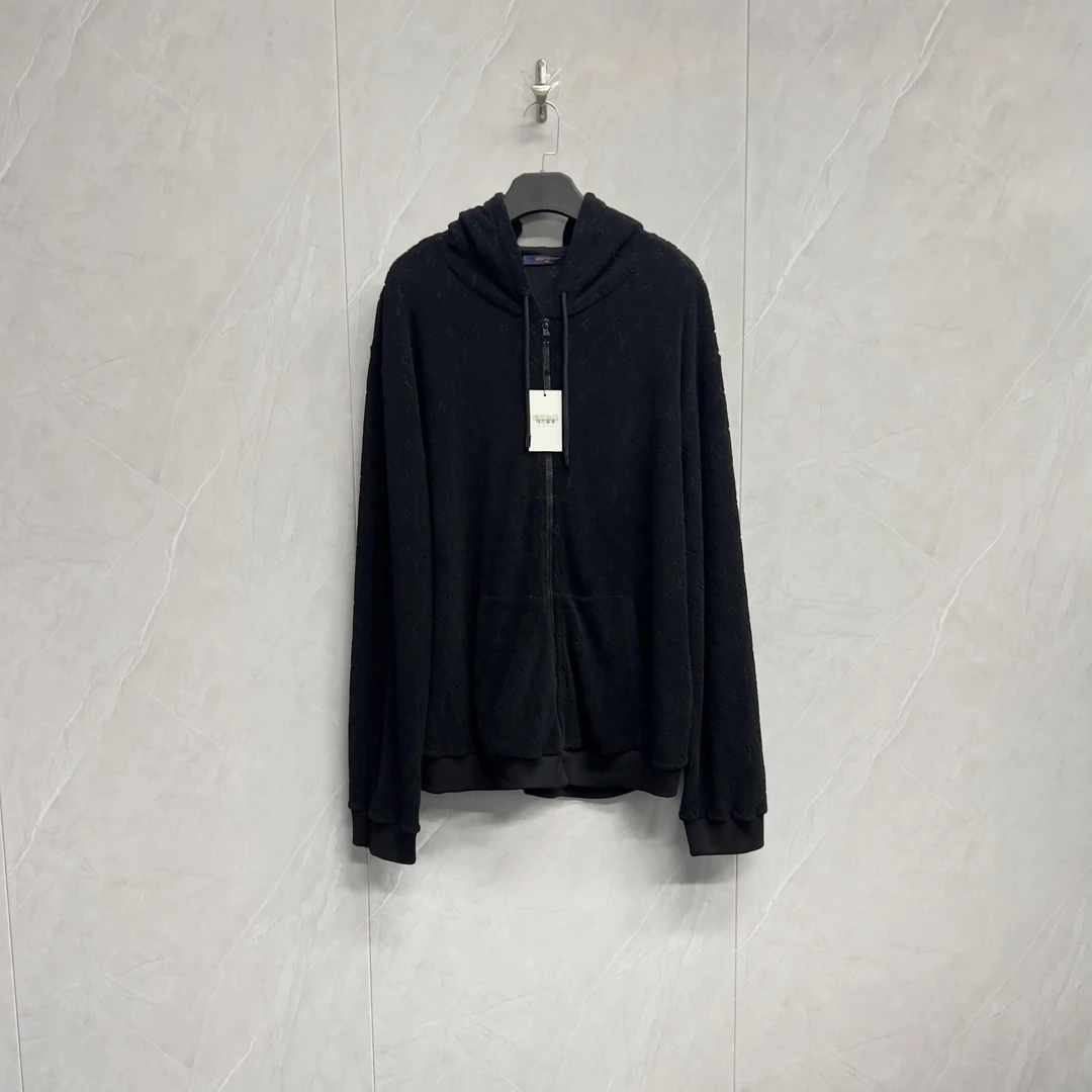 全新未使用 LouisVuitton/路易威登 Lv满Logo帽衫外套/RK182/5L码