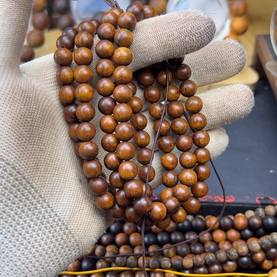 贡木08黄红油高抛多圈手串特惠福利