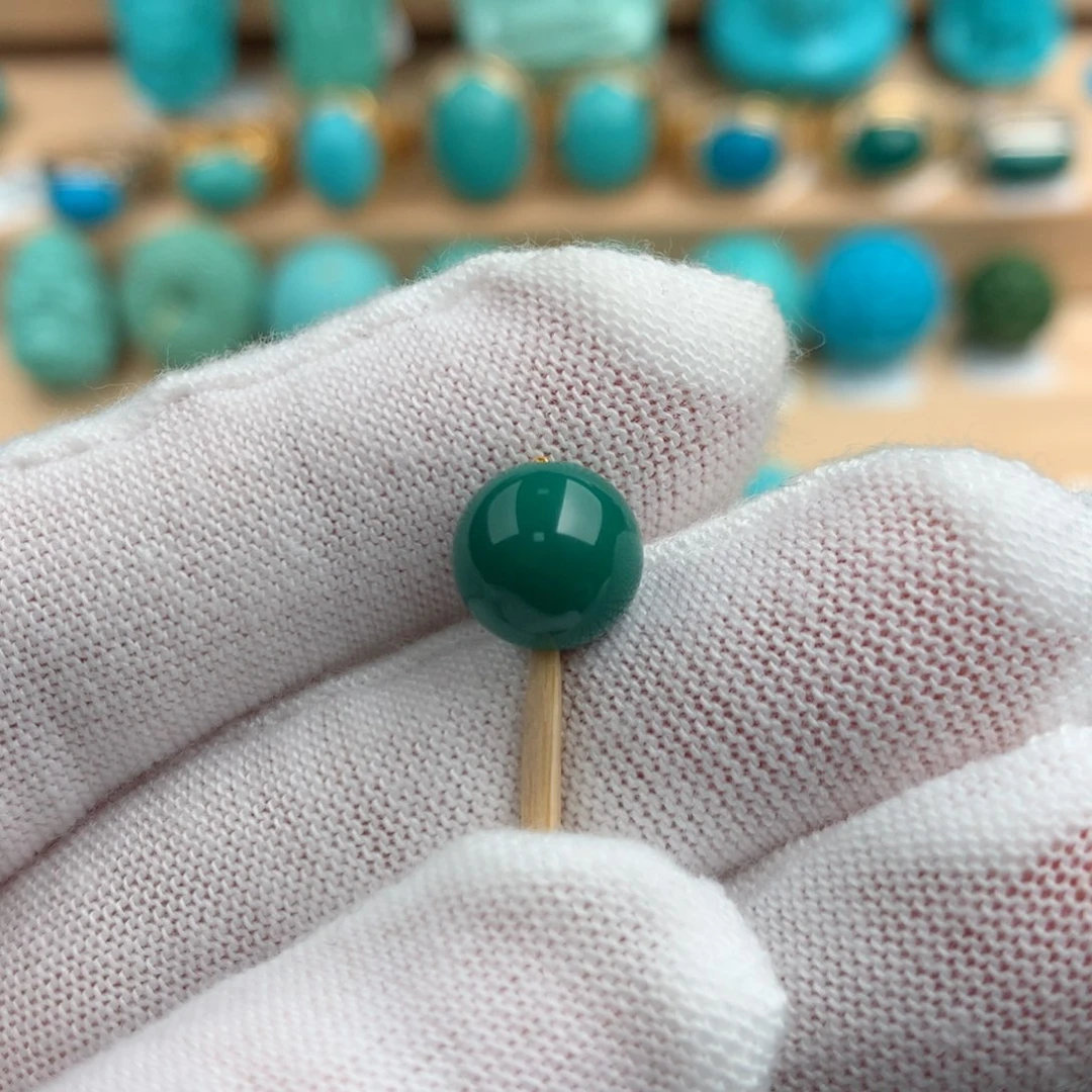 绿松石配饰未镶嵌8.7mm