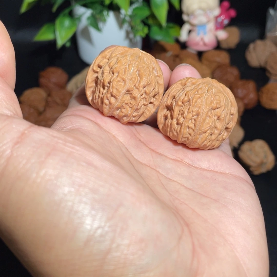 把件文玩核桃35石子磨