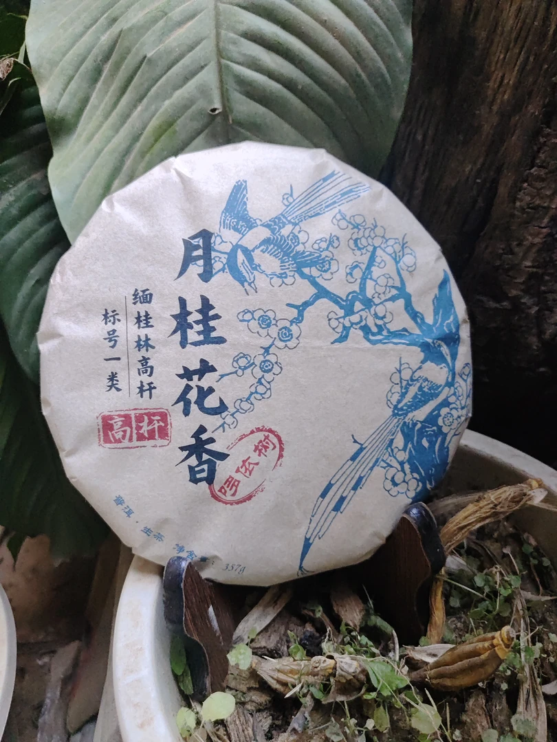 2018年月桂花香 哆依树缅桂林高杆 标号一类普洱生茶饼357克M77号