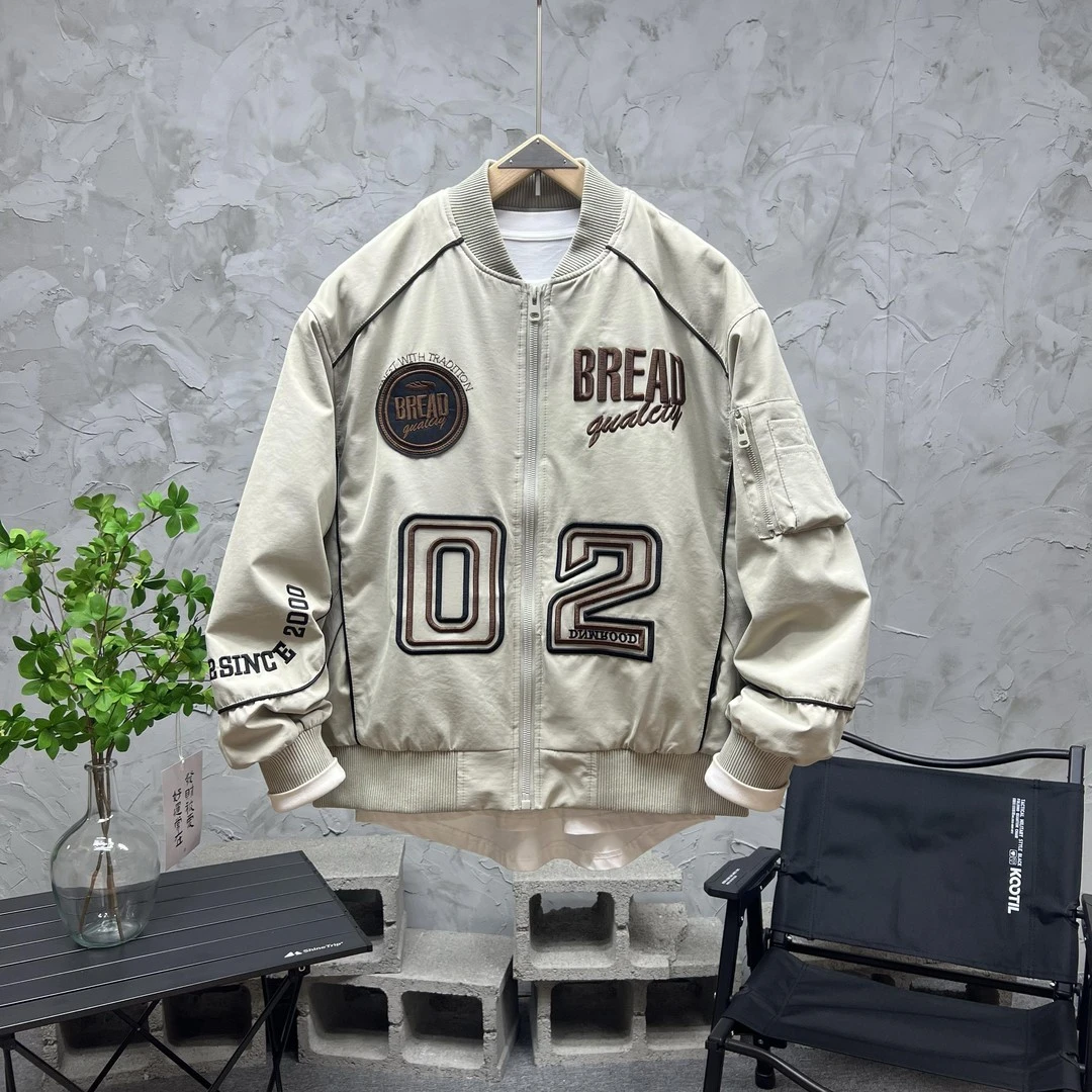 高街雅痞飞行夹克棒球服重工棉服极寒加厚保暖痞帅冬季休闲夹克潮