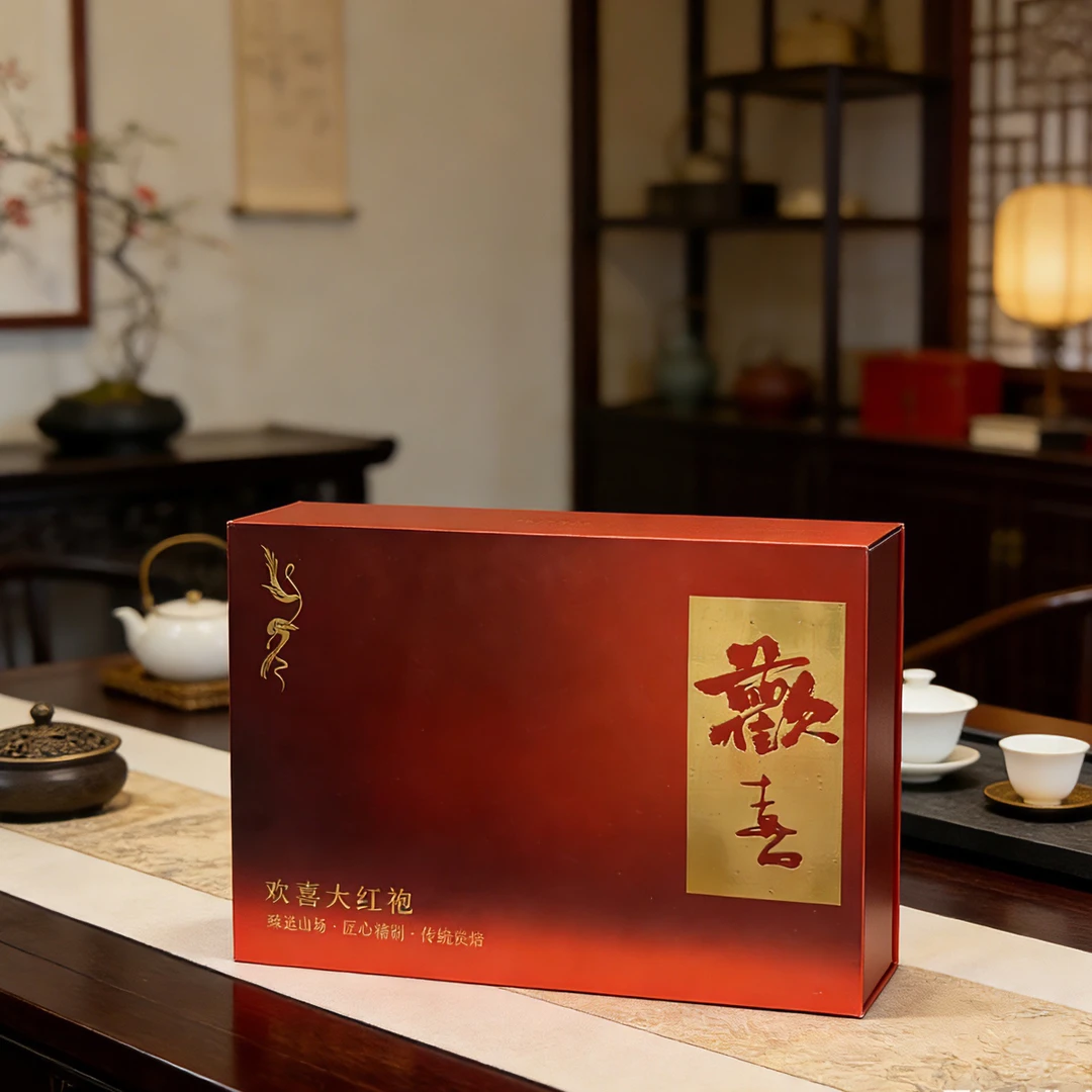 拍二发三 【年货大红袍】中火 奶香大红袍 高档茶叶礼盒 武夷山肉桂