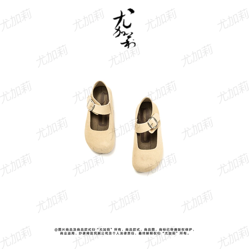 加莉精选【面包鞋】磨砂牛皮粘扣鞋 分码